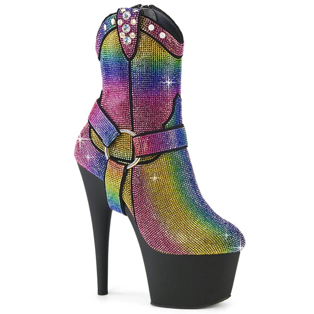 Pleaser - ADORE-1029RS Plateau Laarzen, Paaldans schoenen - Multicolours